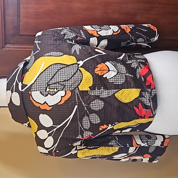 KENZIE BLAZER 6 ONE BUTTON POCKETS LEAVES FALL BROWN RED ORANGE YELLOW NWOT - Picture 8 of 11